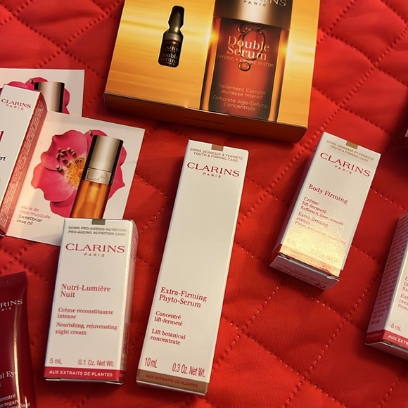 Clarins Cloth Tote Bag & Samples Lot - Picture 3 of 6